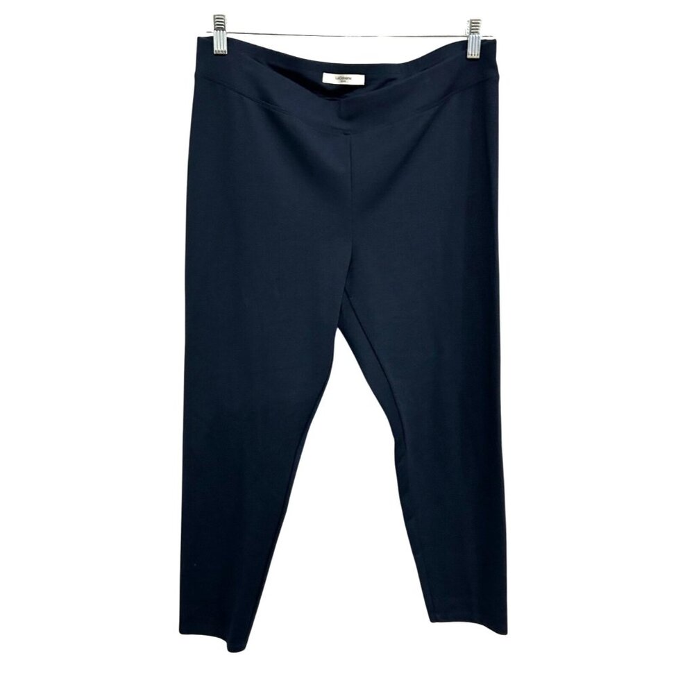 Liz Claiborne Womens Navy Blue Stretch Leggings Pants Size XL